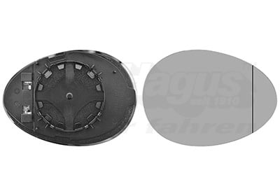 Mirror Glass, exterior mirror VAN WEZEL 0515838