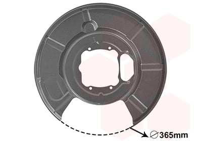 Splash Panel, brake disc VAN WEZEL 0655373