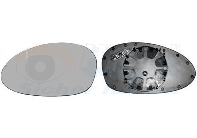 Mirror Glass, exterior mirror VAN WEZEL 0657835