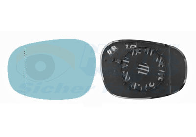 Mirror Glass, exterior mirror VAN WEZEL 0667837