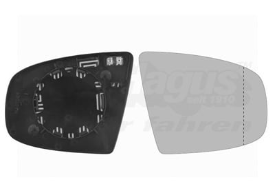 Mirror Glass, outside mirror VAN WEZEL 0687838