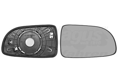 Mirror Glass, exterior mirror VAN WEZEL 0815838