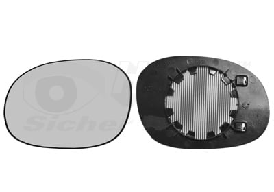Mirror Glass, exterior mirror VAN WEZEL 0925837