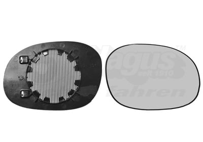 Mirror Glass, exterior mirror VAN WEZEL 0925862