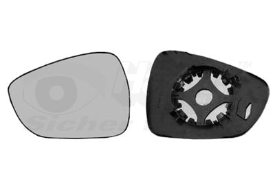 Mirror Glass, exterior mirror VAN WEZEL 0952837