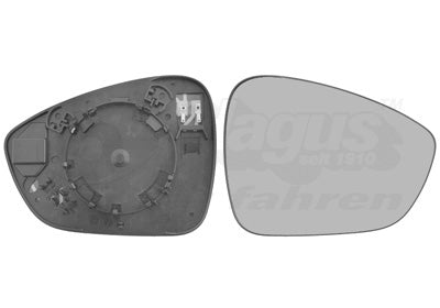 Mirror Glass, exterior mirror VAN WEZEL 0954838