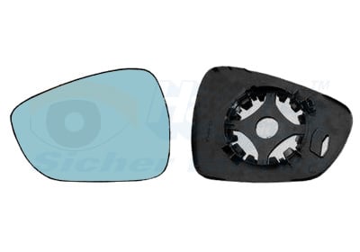 Mirror Glass, exterior mirror VAN WEZEL 0963837