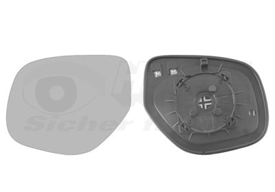 Mirror Glass, exterior mirror VAN WEZEL 0978837