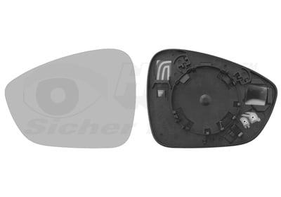 Mirror Glass, exterior mirror VAN WEZEL 0979835