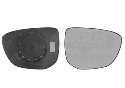 Mirror Glass, exterior mirror VAN WEZEL 0984832