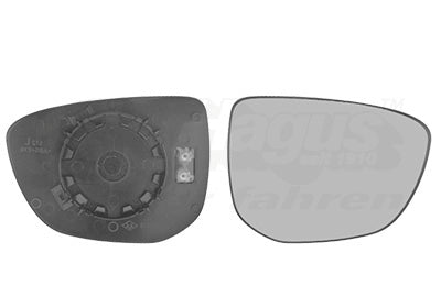 Mirror Glass, exterior mirror VAN WEZEL 0984838