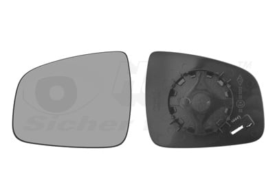 Mirror Glass, exterior mirror VAN WEZEL 1507831