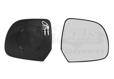 Mirror Glass, exterior mirror VAN WEZEL 1555838