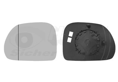 Mirror Glass, exterior mirror VAN WEZEL 1609831