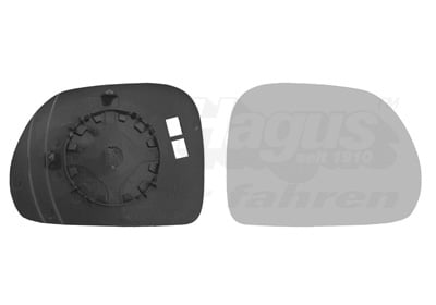 Mirror Glass, exterior mirror VAN WEZEL 1609832