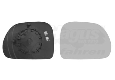 Mirror Glass, exterior mirror VAN WEZEL 1609838