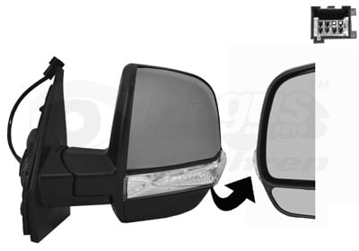 Exterior Mirror VAN WEZEL 1638817