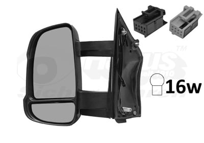 Exterior Mirror VAN WEZEL 1651815