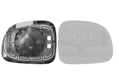 Mirror Glass, exterior mirror VAN WEZEL 1711832