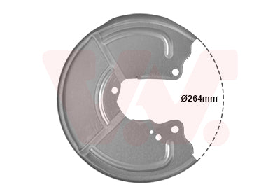 Splash Panel, brake disc VAN WEZEL 1754374