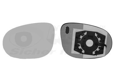 Mirror Glass, exterior mirror VAN WEZEL 1779831