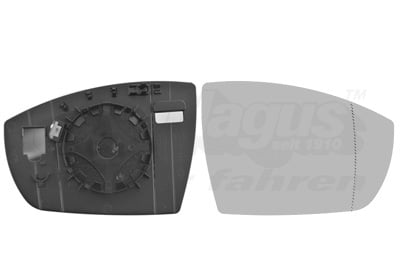 Mirror Glass, exterior mirror VAN WEZEL 1803836