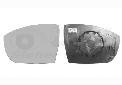 Mirror Glass, exterior mirror VAN WEZEL 1869837