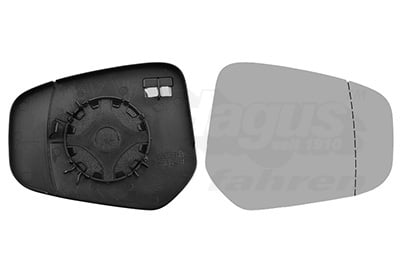 Mirror Glass, exterior mirror VAN WEZEL 1925832