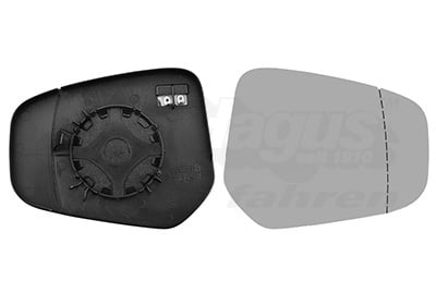 Mirror Glass, exterior mirror VAN WEZEL 1925838