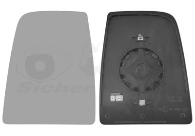 Mirror Glass, exterior mirror VAN WEZEL 1991837