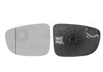 Mirror Glass, exterior mirror VAN WEZEL 2766835