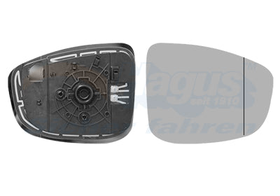 Mirror Glass, exterior mirror VAN WEZEL 2780838