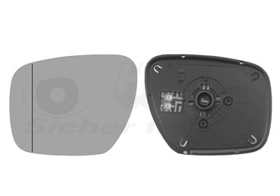 Mirror Glass, exterior mirror VAN WEZEL 2783837