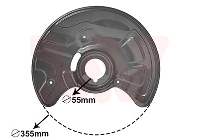 Splash Panel, brake disc VAN WEZEL 3041372