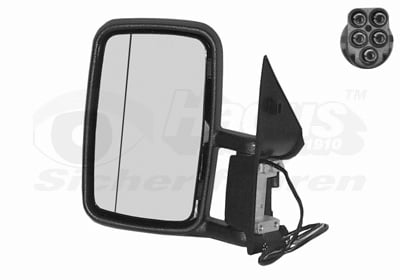 Exterior Mirror VAN WEZEL 3075817