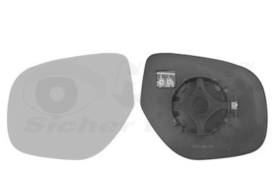 Mirror Glass, exterior mirror VAN WEZEL 3274837