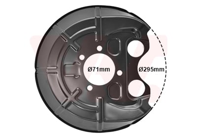 Splash Panel, brake disc VAN WEZEL 3768373
