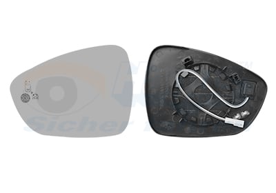 Mirror Glass, exterior mirror VAN WEZEL 4082835