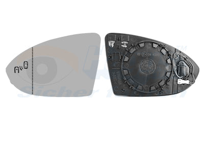 Mirror Glass, exterior mirror VAN WEZEL 5775835