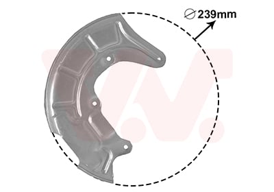 Splash Panel, brake disc VAN WEZEL 5817372