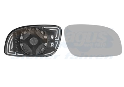 Mirror Glass, outside mirror VAN WEZEL 5856838