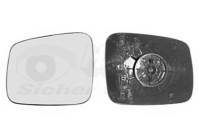 Mirror Glass, outside mirror VAN WEZEL 5874832