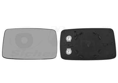 Mirror Glass, outside mirror VAN WEZEL 5880837