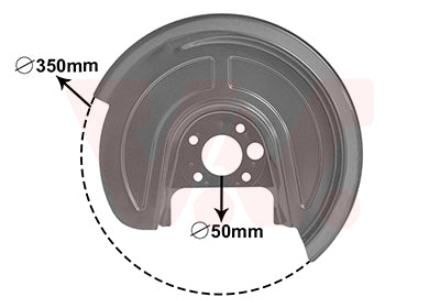Splash Panel, brake disc VAN WEZEL 5892373