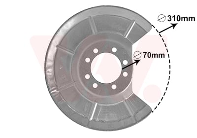 Splash Panel, brake disc VAN WEZEL 5942373