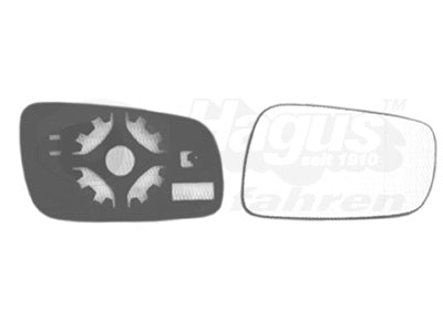 Mirror Glass, outside mirror VAN WEZEL 7620838