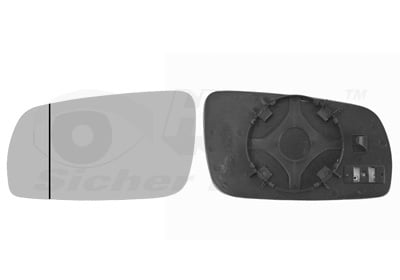 Mirror Glass, outside mirror VAN WEZEL 7625837