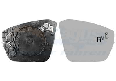 Mirror Glass, exterior mirror VAN WEZEL 7631835