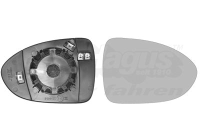 Mirror Glass, exterior mirror VAN WEZEL 8323838