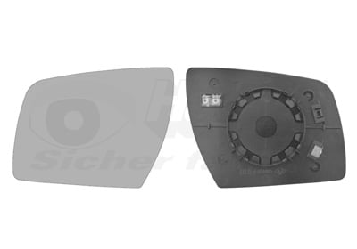 Mirror Glass, exterior mirror VAN WEZEL 8332837